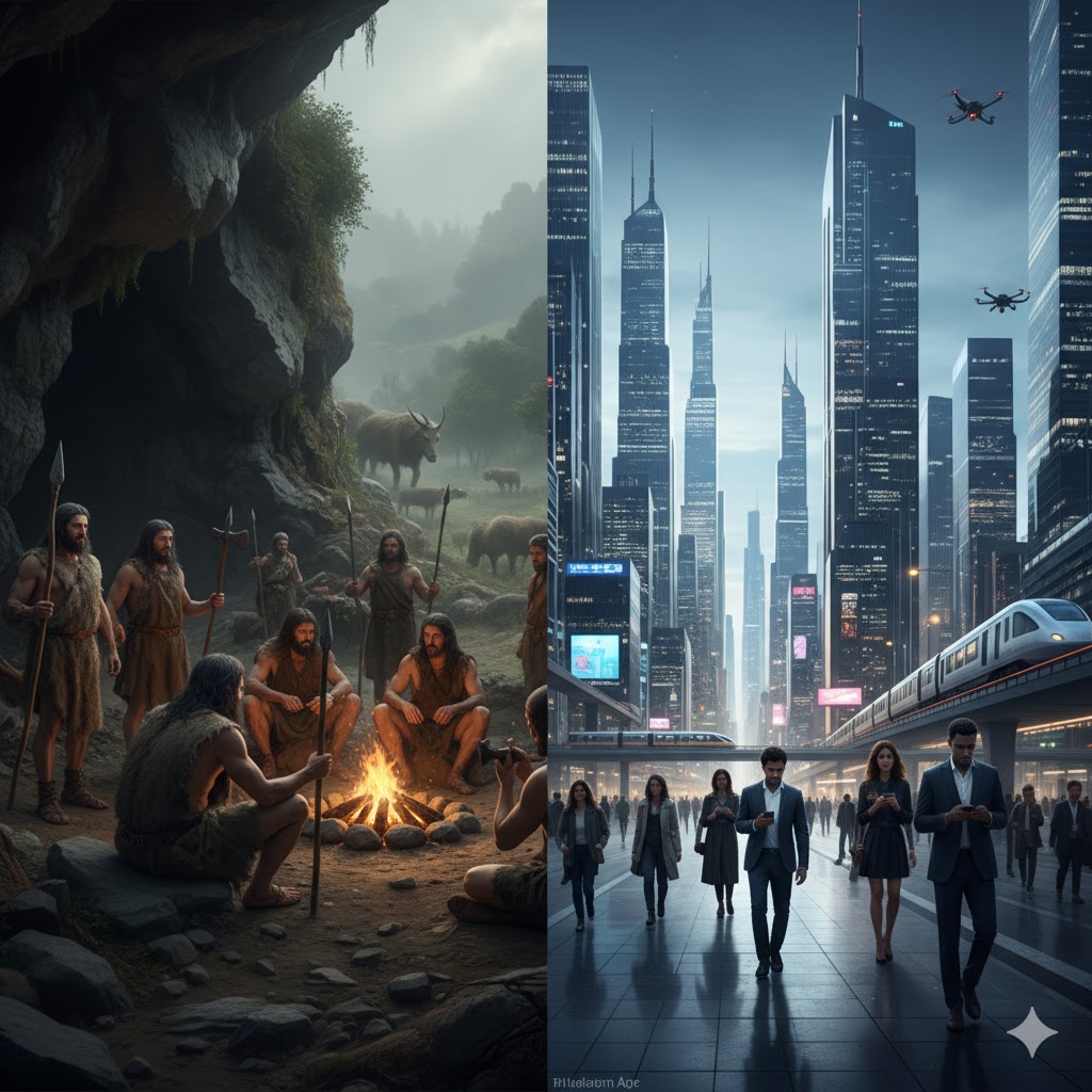 How Civilized Are Humans: The Primitive Age vs. the Modern Age