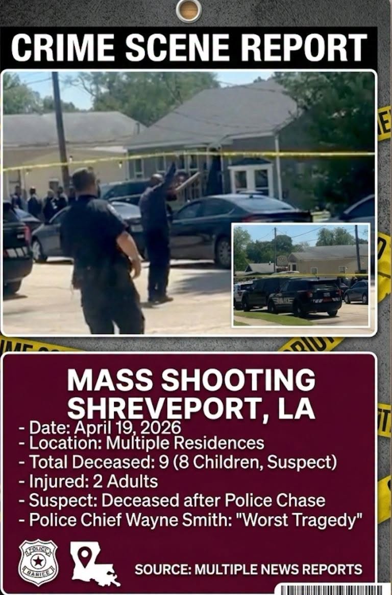 Eight Children, Including Seven Siblings, Killed by Father in Louisiana