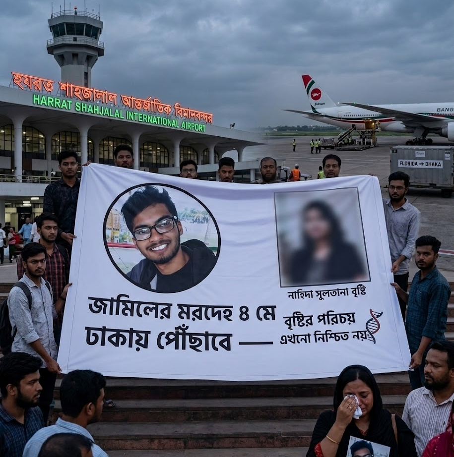 Jamil’s Body to Arrive in Dhaka on May 4 — Brishti’s Identity Still Unconfirmed