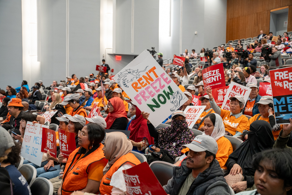 Hundreds Rally in New York Demanding Rent Freeze Ahead of RGB Vote