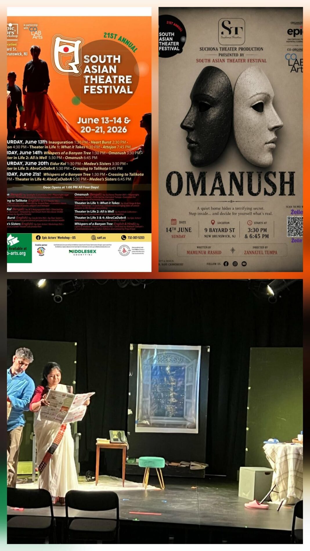Suchona Theatre Debuts in the United States with Mamunur Rashid’s Amanush