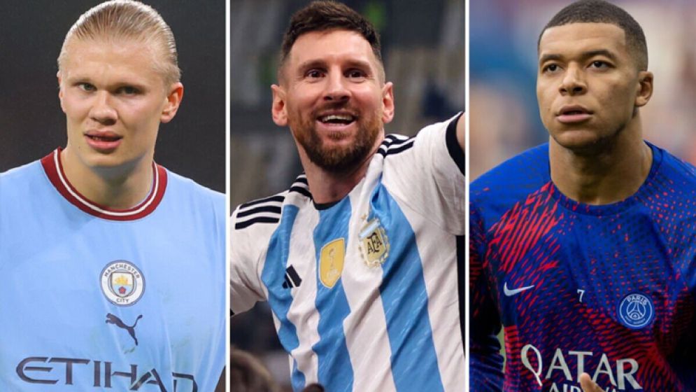 A Trio of Giants: Messi, Mbappe, and Haaland Chase Historic Scoring Milestone