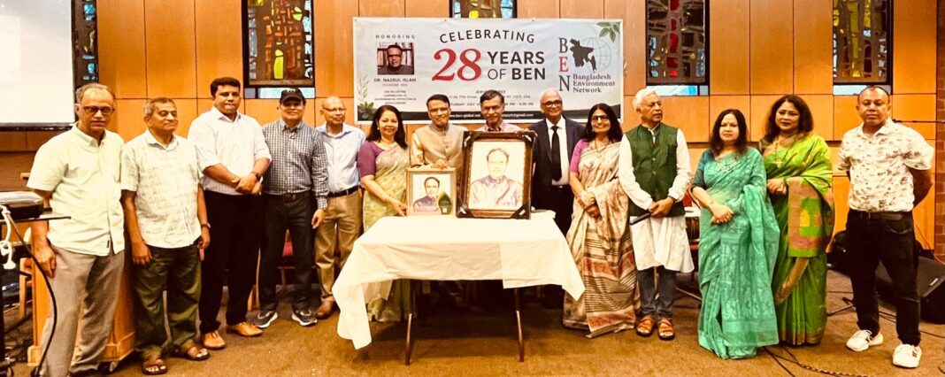 Lifetime Honor Award Presented to Dr. Nazrul Islam for His Outstanding Contribution to the Environmental Movement