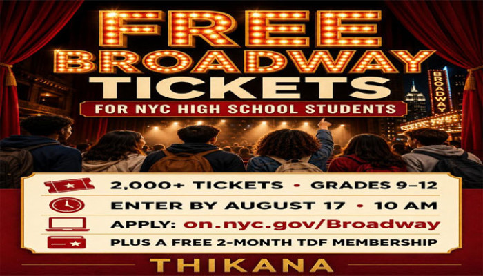 Free Broadway Tickets Offered to NYC High School Students