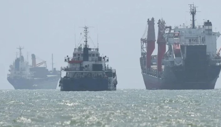 Tanker Catches Fire After Hitting Sea Mines in the Strait of Hormuz